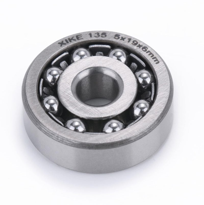 Xike 1 Pcs 135 Self-Aligning Ball Bearings 5x19x6mm, Open and Chrome Steel Fits DIY/Fans/Industrial/Agriculture/Pulp/Paper/Beverage/Textile/Material Handling Machinery. - Image 5
